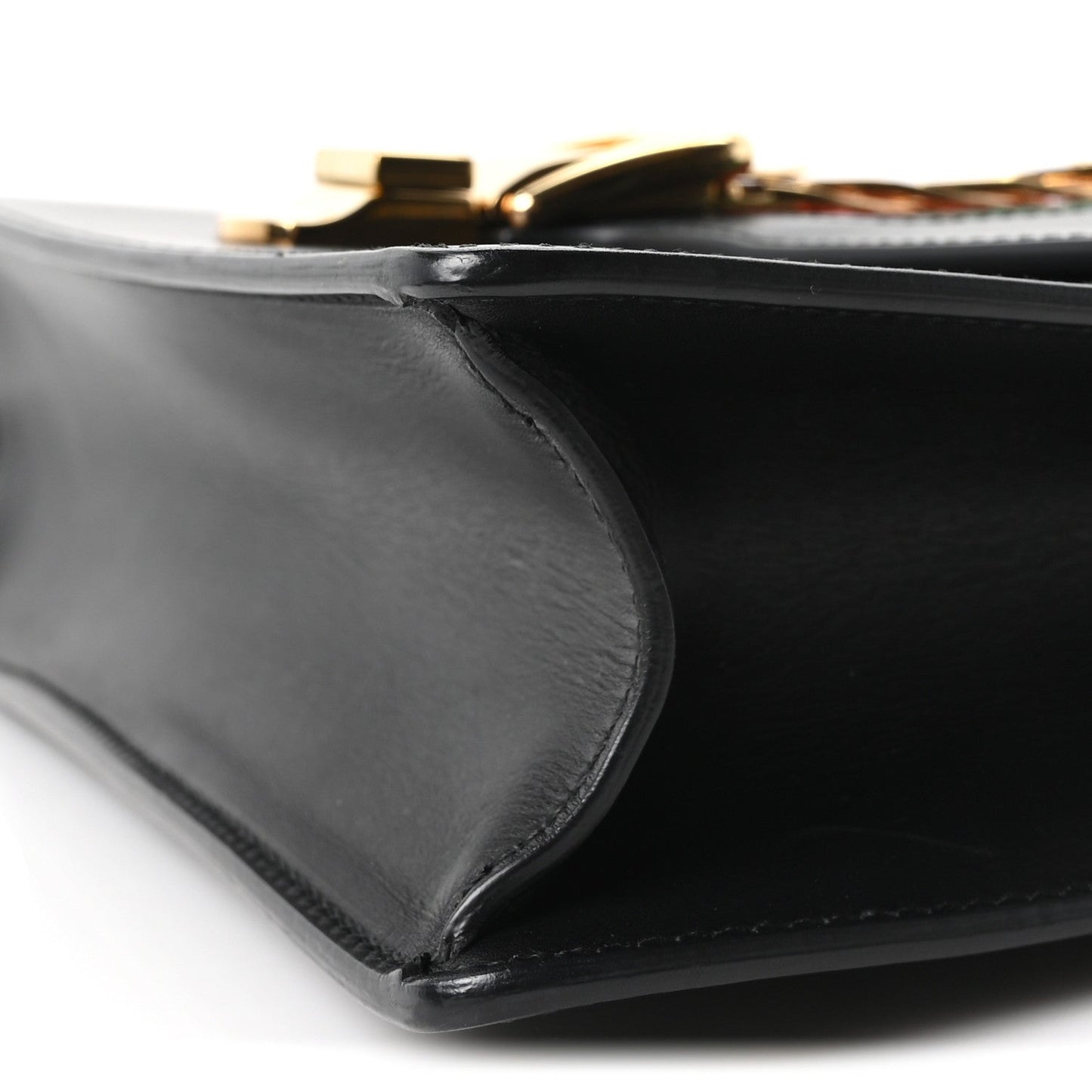 Calfskin Small Sylvie Shoulder Bag Black