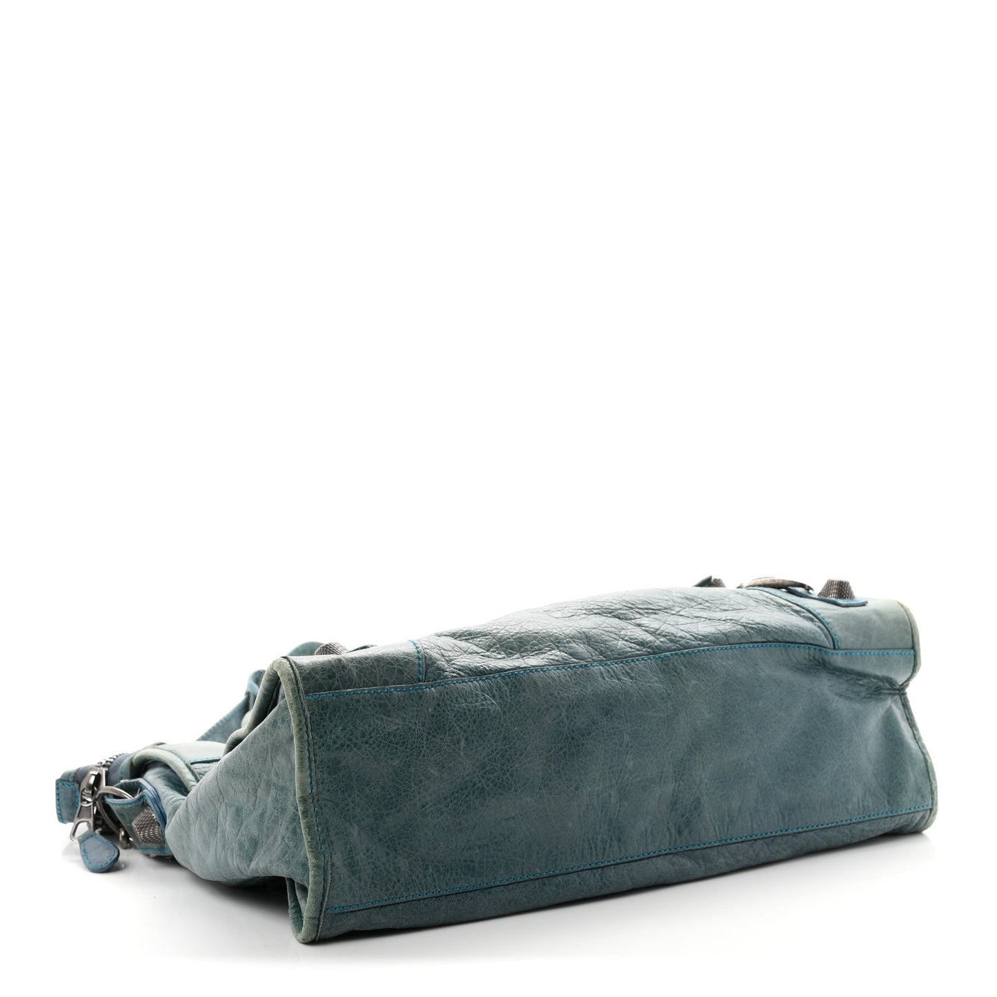 Chevre Giant 21 Silver Hardware City Neiman Marcus LE Bleu