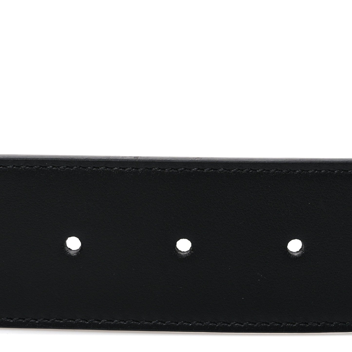 GG Supreme Monogram Matte Plutone Calfskin Double G 40mm Belt 75 30 Beige Ebony Black
