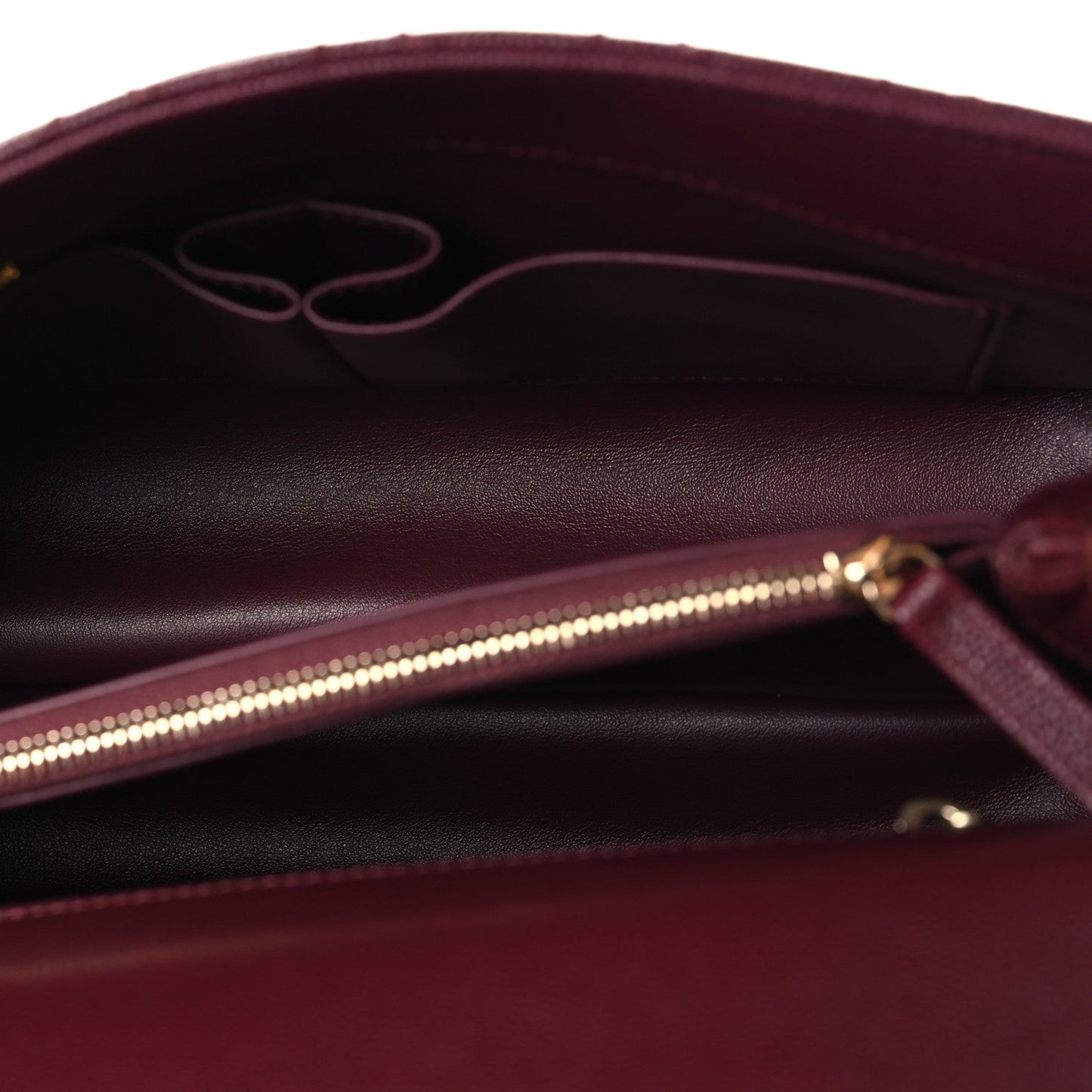 Caviar Quilted Small Coco Handle Flap Burgundy