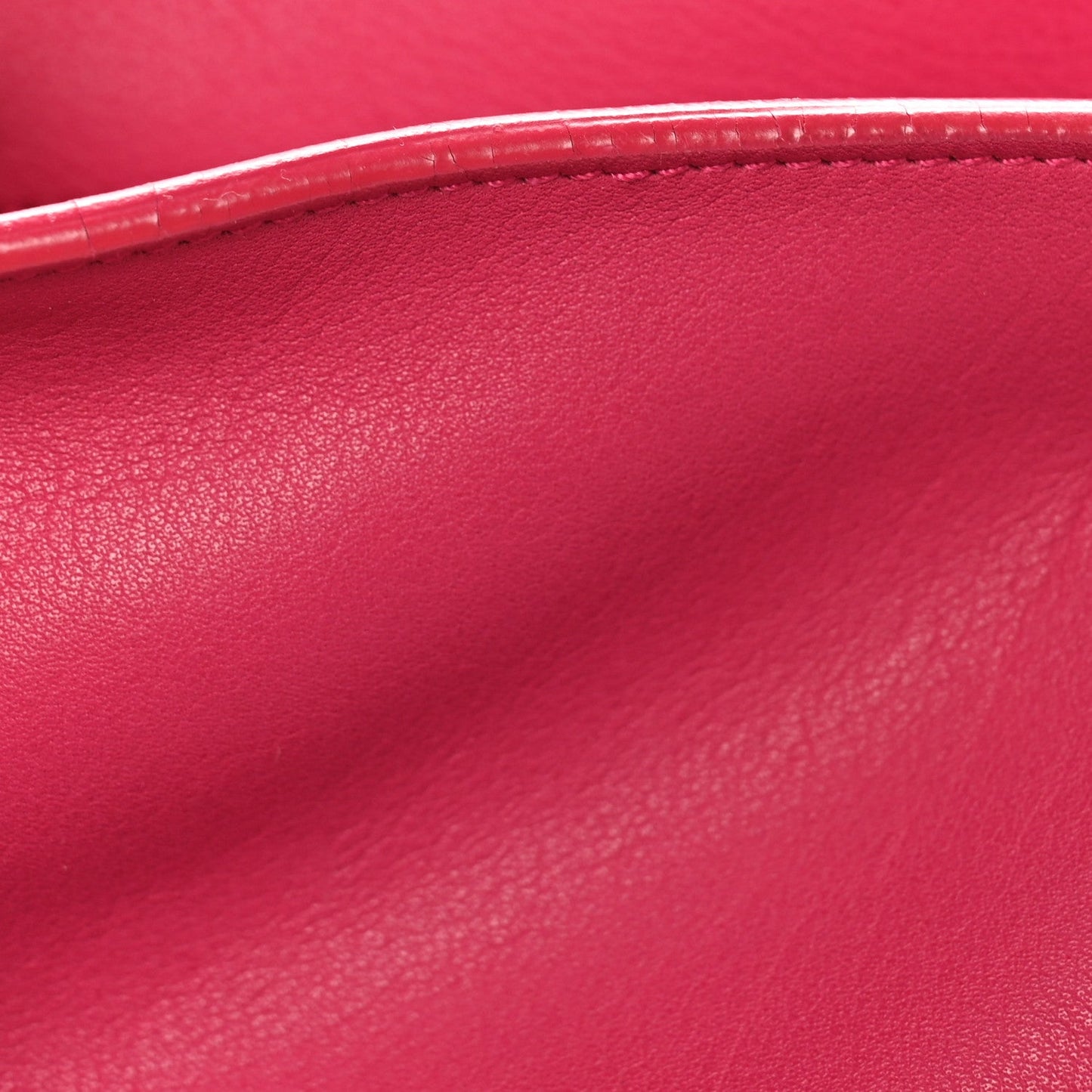 Calfskin Large Classic Y Cabas Fuchsia