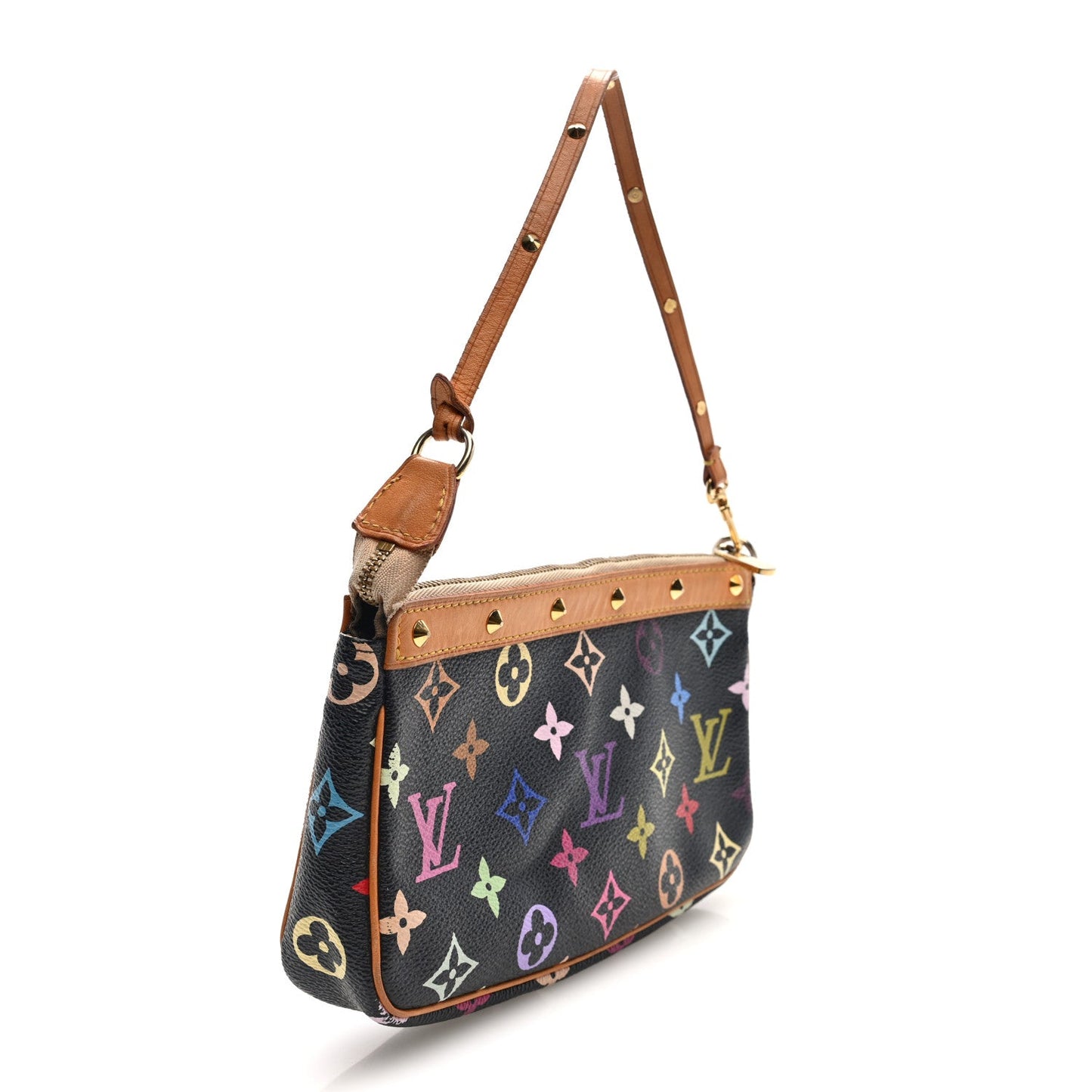 Monogram Multicolor Pochette Accessories Black