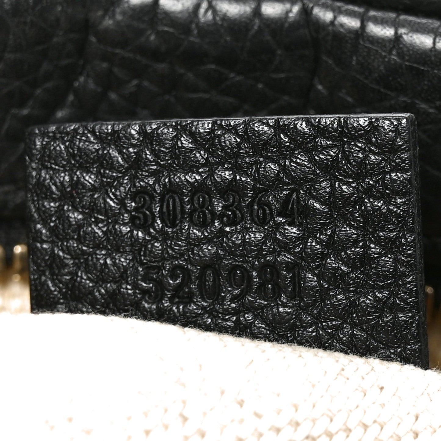 Pebbled Calfskin Small Soho Disco Bag Black