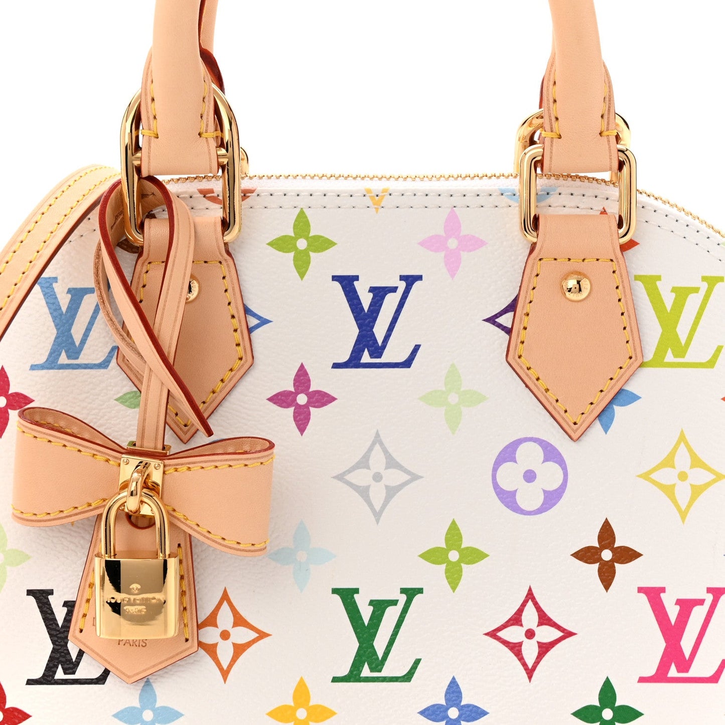 LV x TM Monogram Multicolor Alma BB White