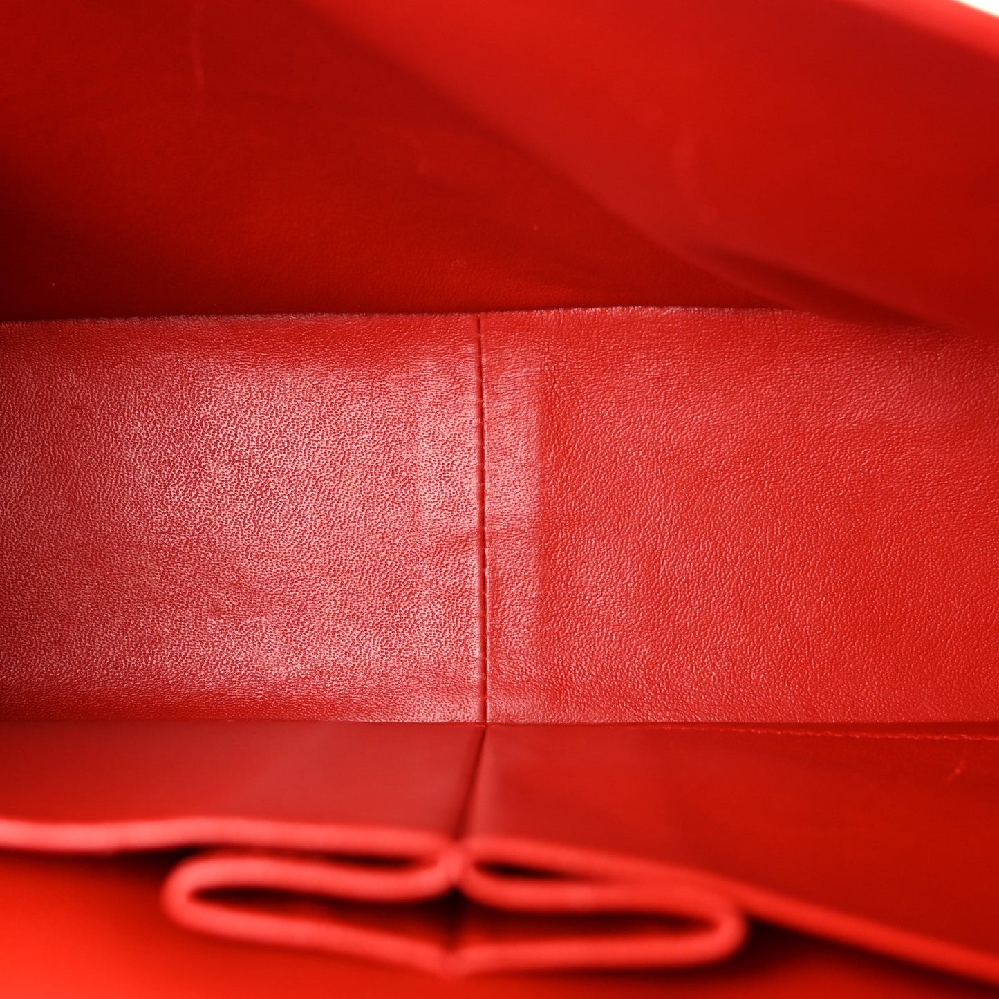 Lambskin Quilted Jumbo Double Flap Red