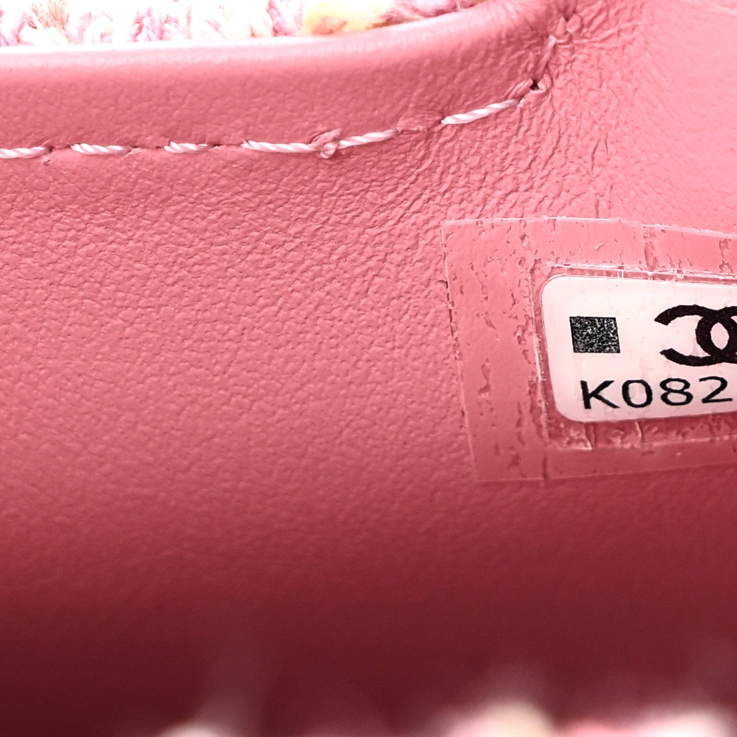 Tweed Quilted Mini Nano Kelly Shopper Pink