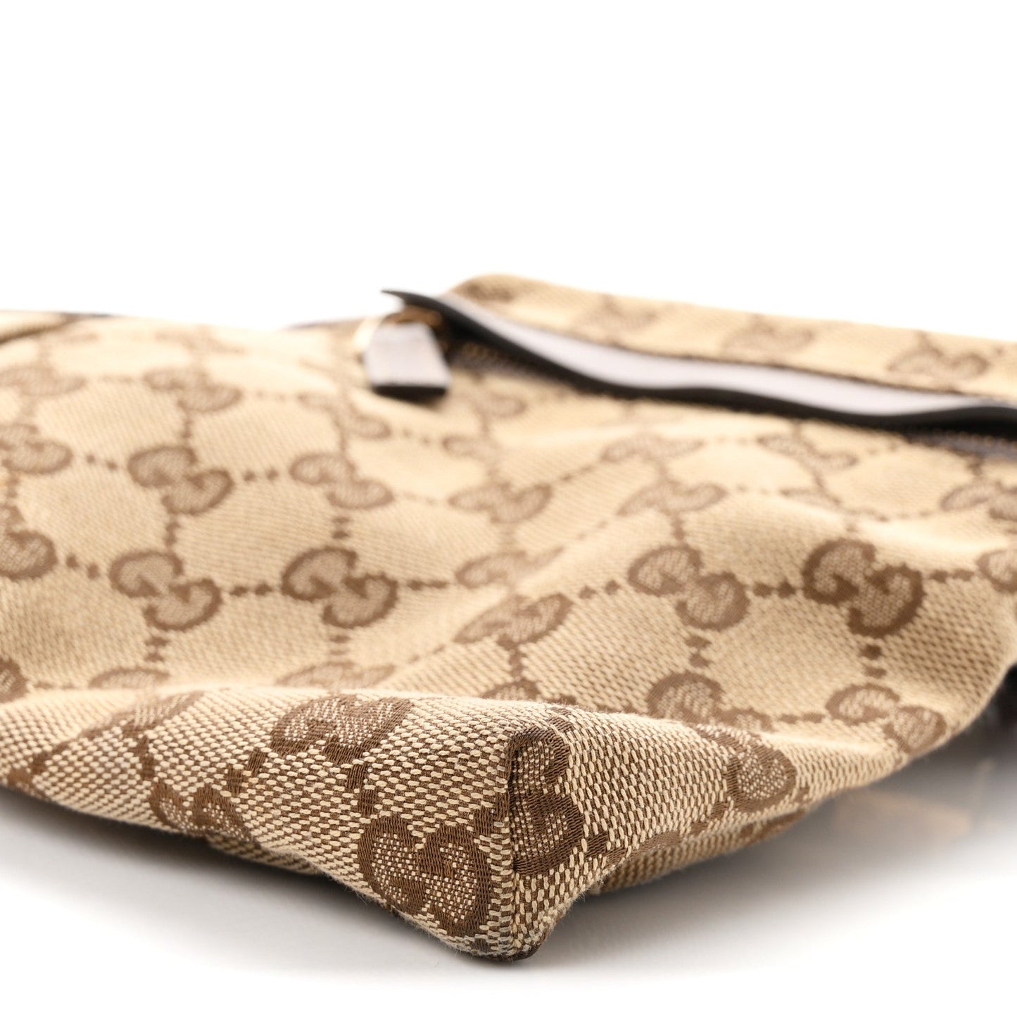 GG Monogram Web Double Pocket Belt Bag Purple