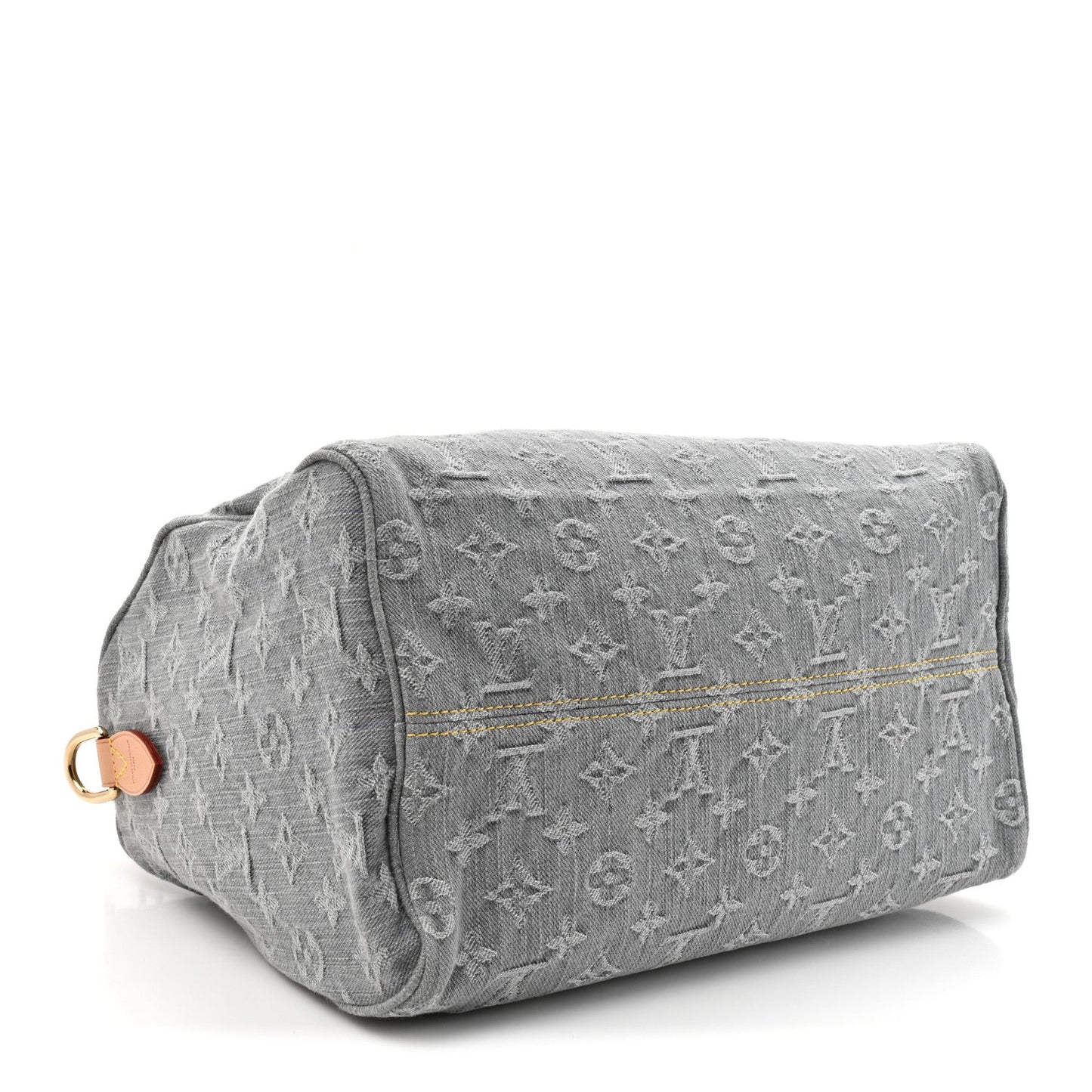 Monogram Denim Speedy Soft 30 Washed Gray