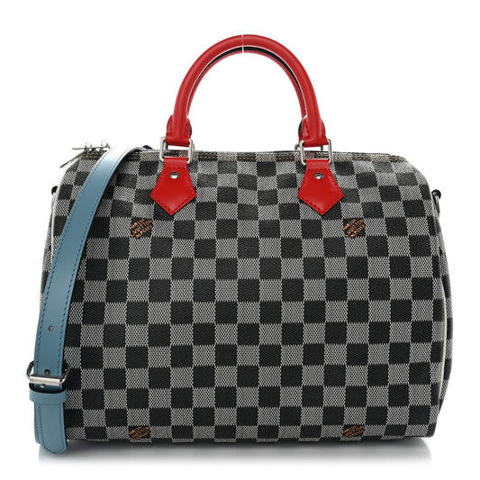 Damier Speedy Bandouliere 30 Black White