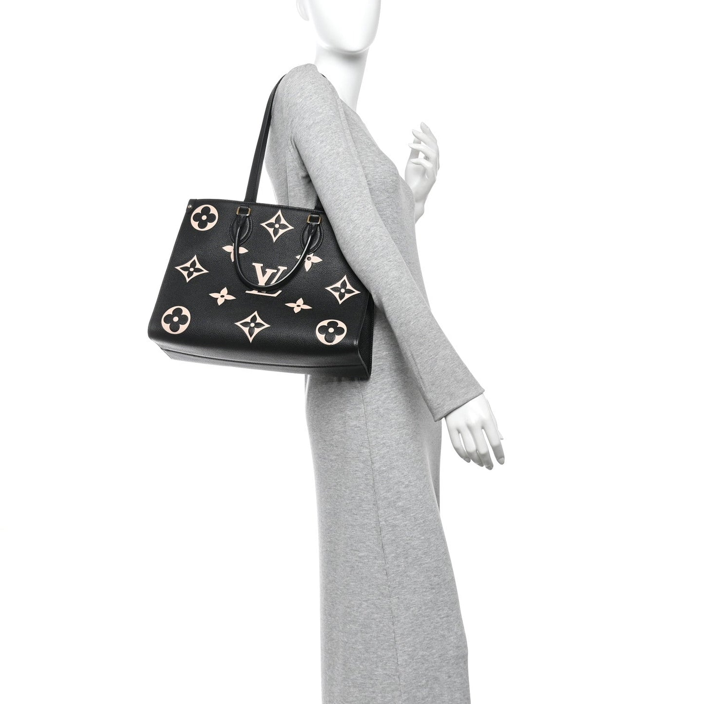 Empreinte Monogram Giant Onthego MM Black Beige