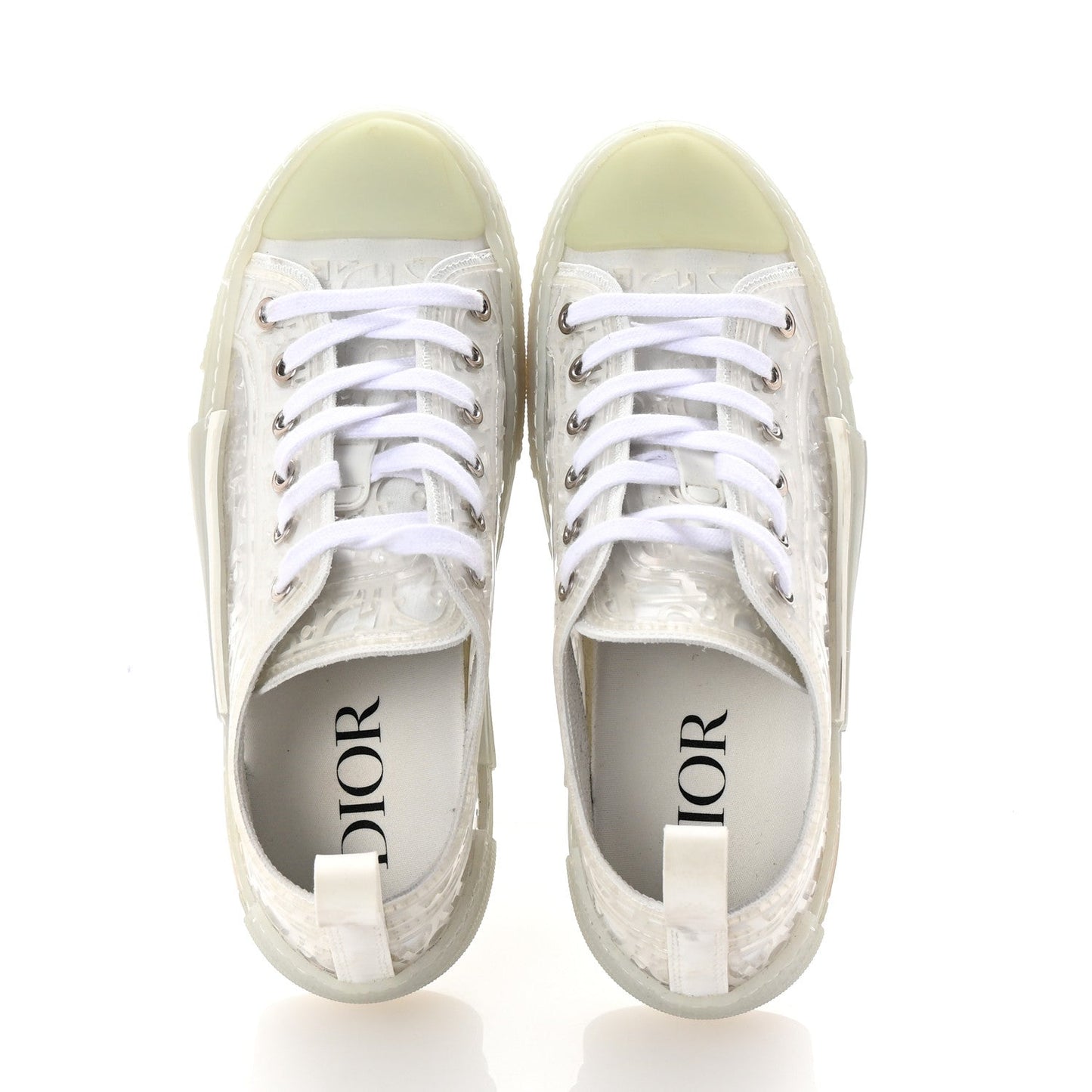 PVC Oblique Embossed Womens B23 Low Top Sneakers 37 White