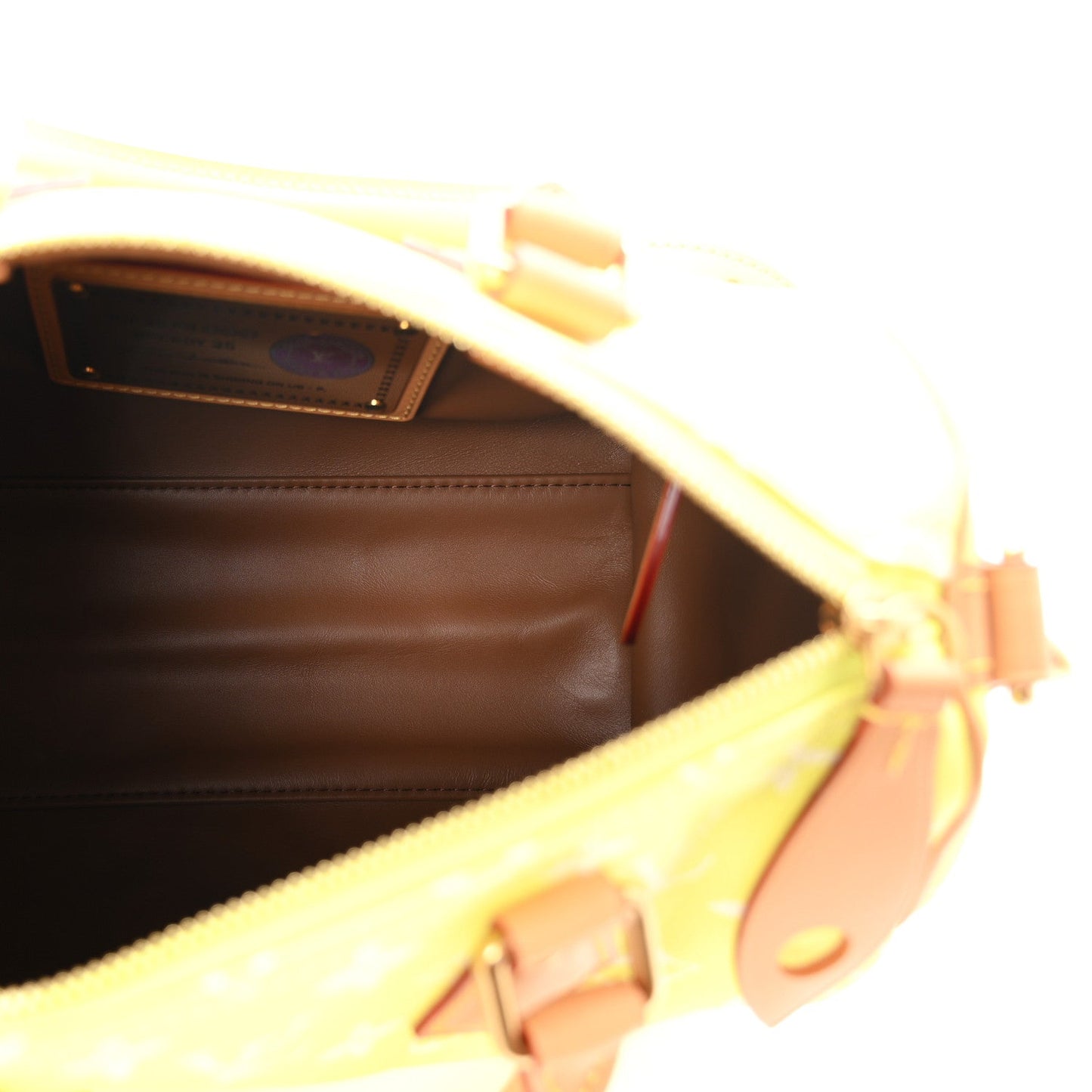 Calfskin Monogram Speedy P9 Bandouliere 25 Lemonade Yellow