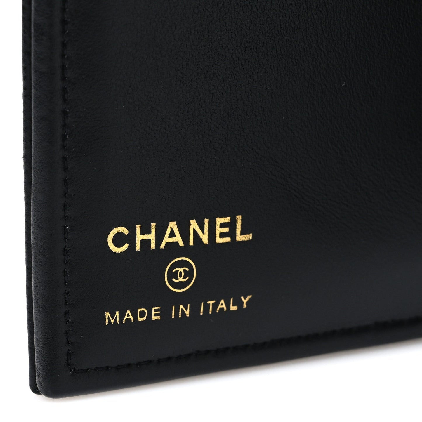 Caviar Timeless Passport Holder Black