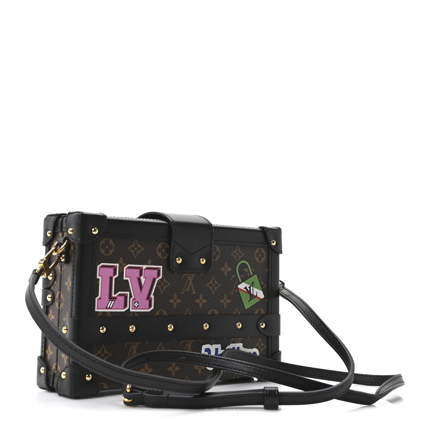 Monogram Patches Petite Malle Black