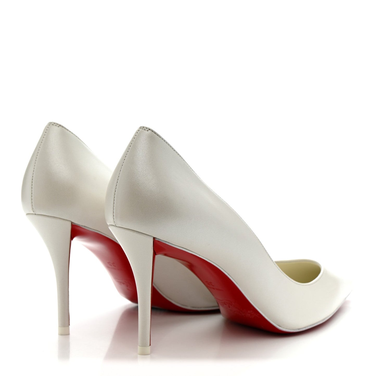 Pearlescent Nappa Miss Z 80 Pumps 38 Bianco