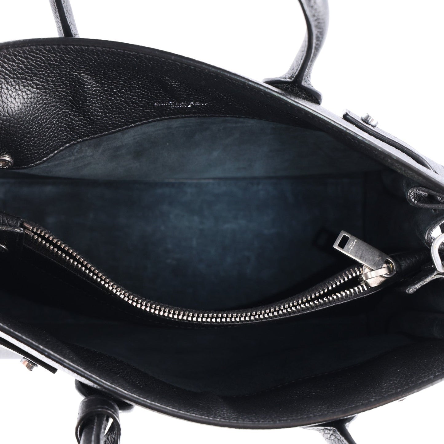 Grained Calfskin Baby Sac De Jour Souple Black