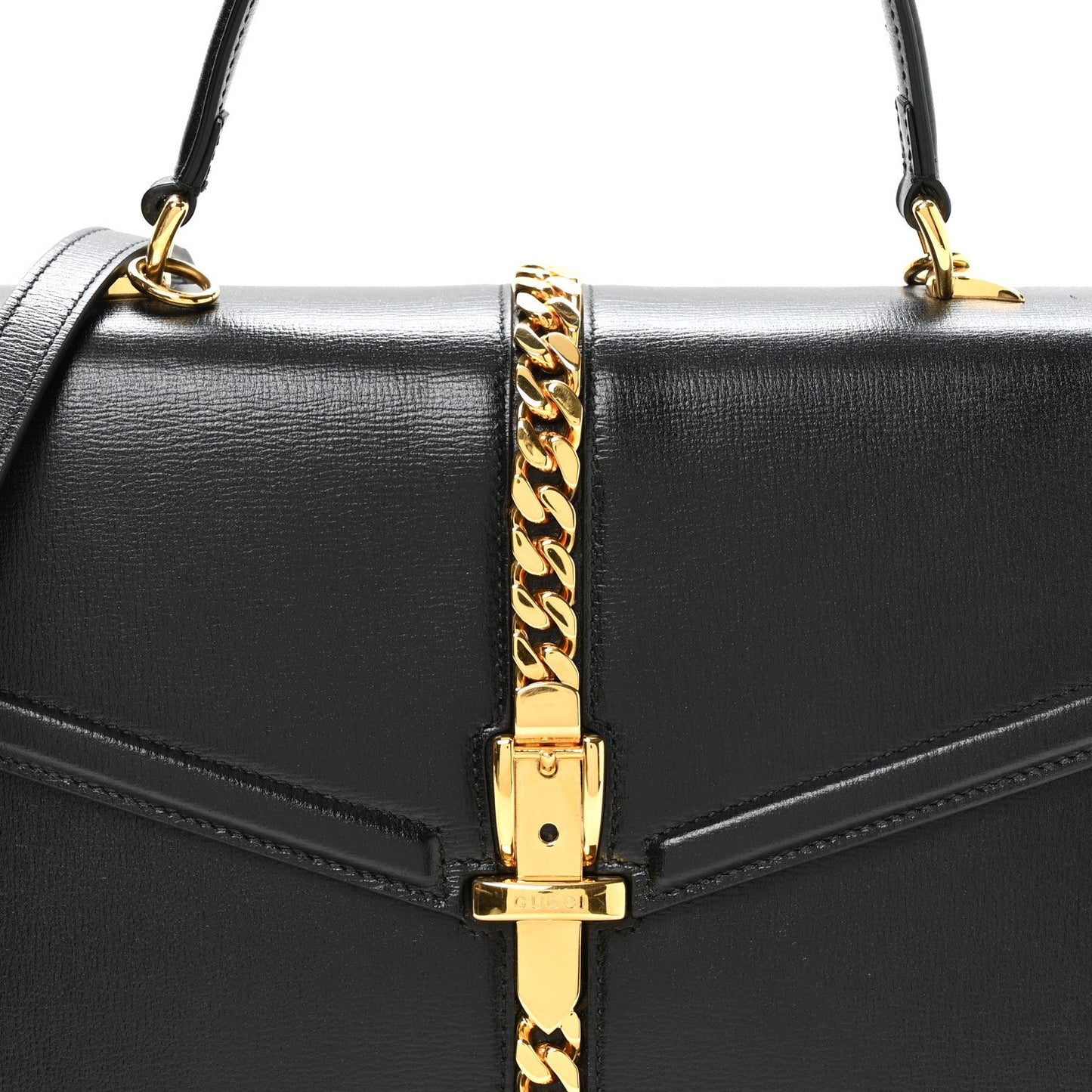 Azalea Calfskin Small Sylvie 1969 Top Handle Bag Black