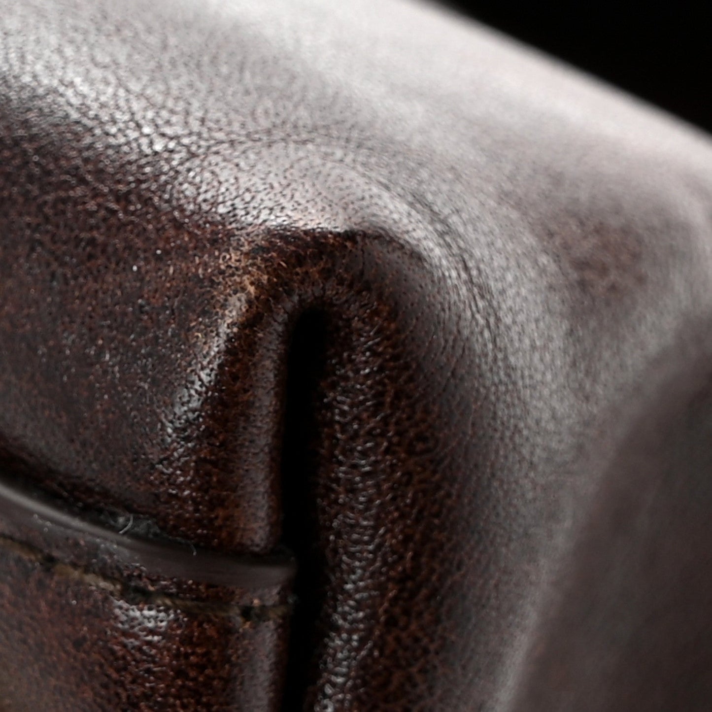 Silky Calfskin Medium Ciao Ciao Dark Mahogany