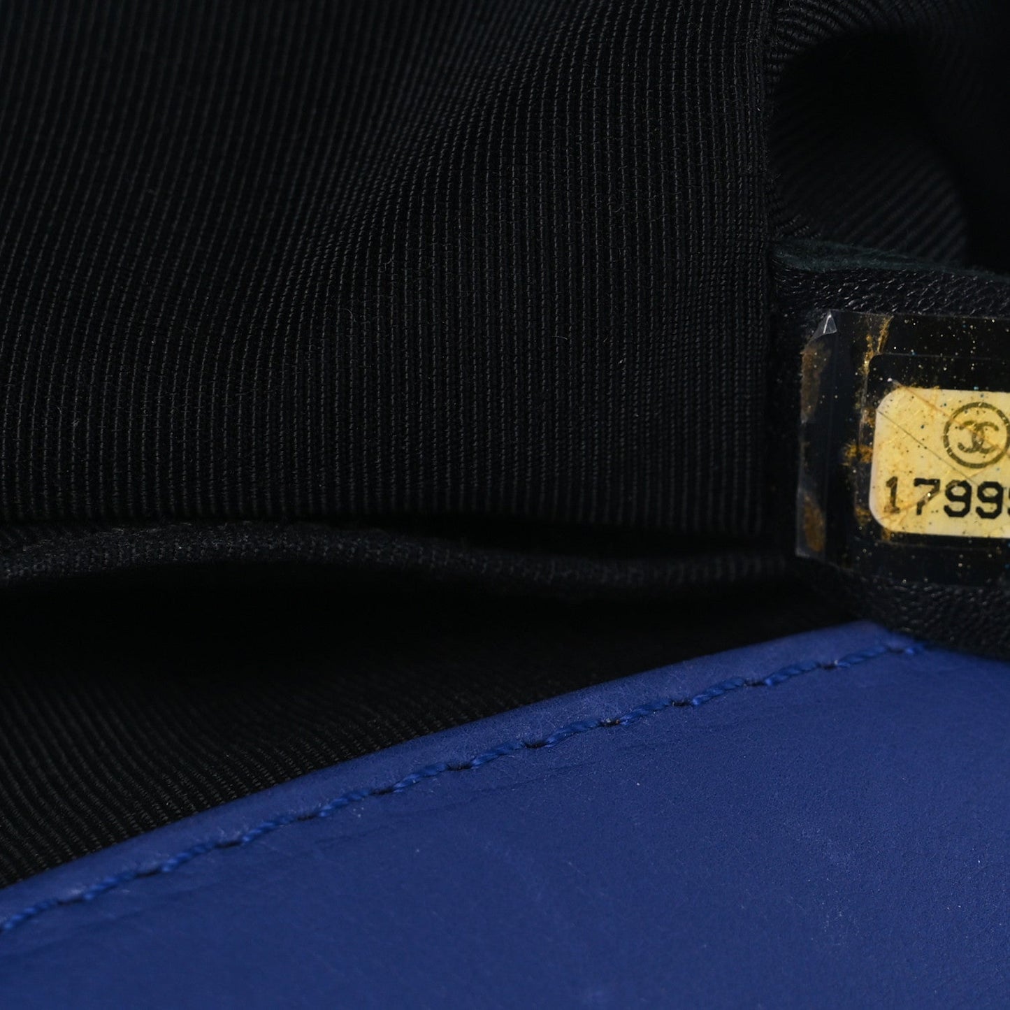 Calfskin Quilted Medium Boy Flap Blue