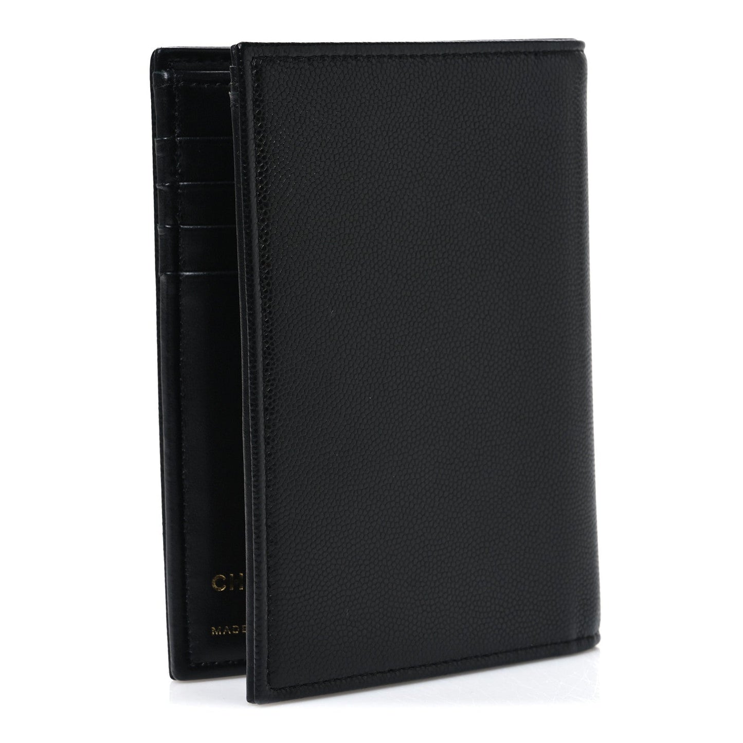 Caviar Timeless Passport Holder Black