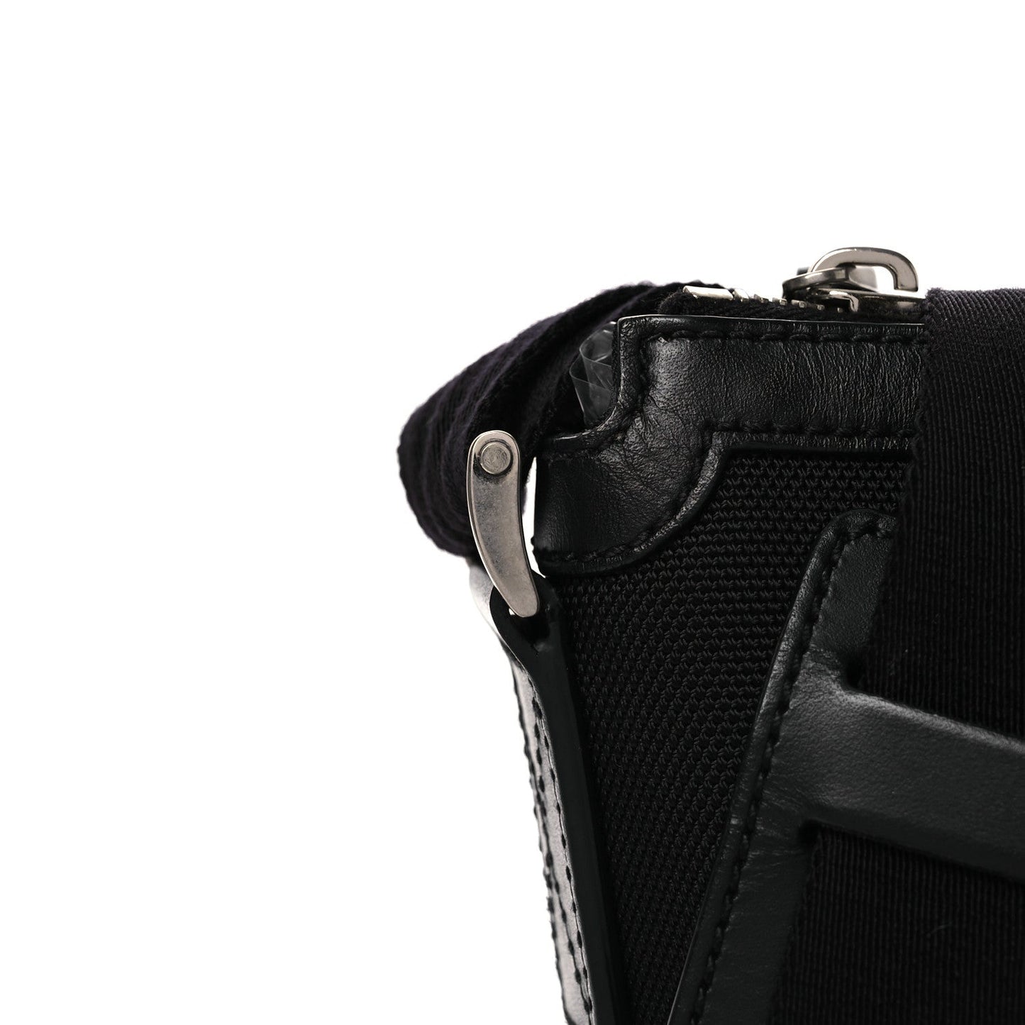 Techno Canvas Web Messenger Bag Black