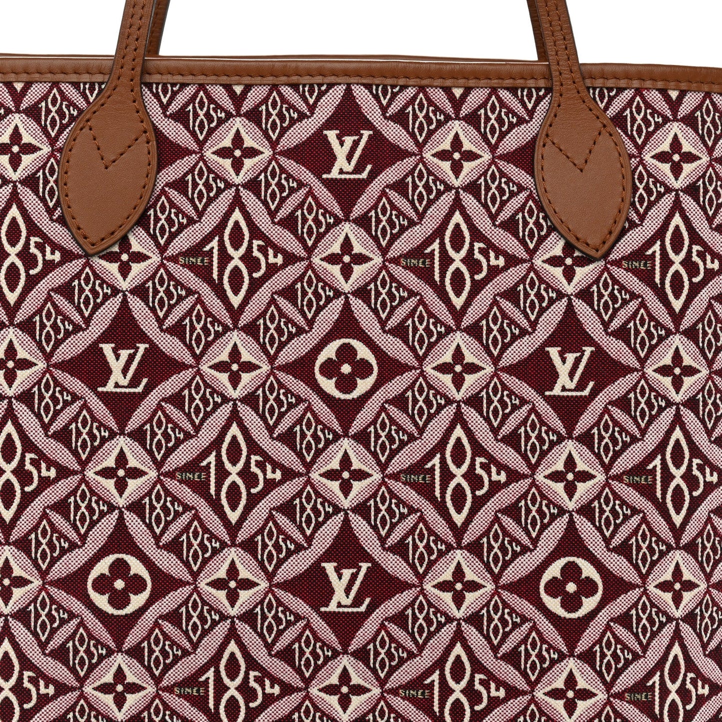 Jacquard Since 1854 Neverfull MM Bordeaux