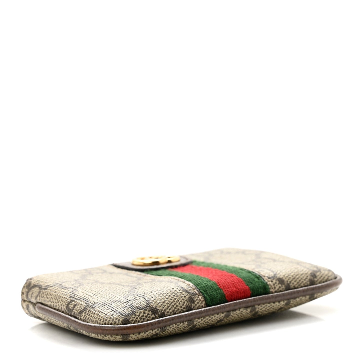 GG Supreme Monogram Web Ophidia Key Case  Beige New Acero