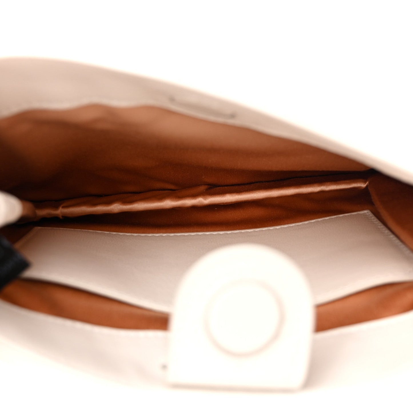 Calfskin Horsebit Slim Shoulder Bag White