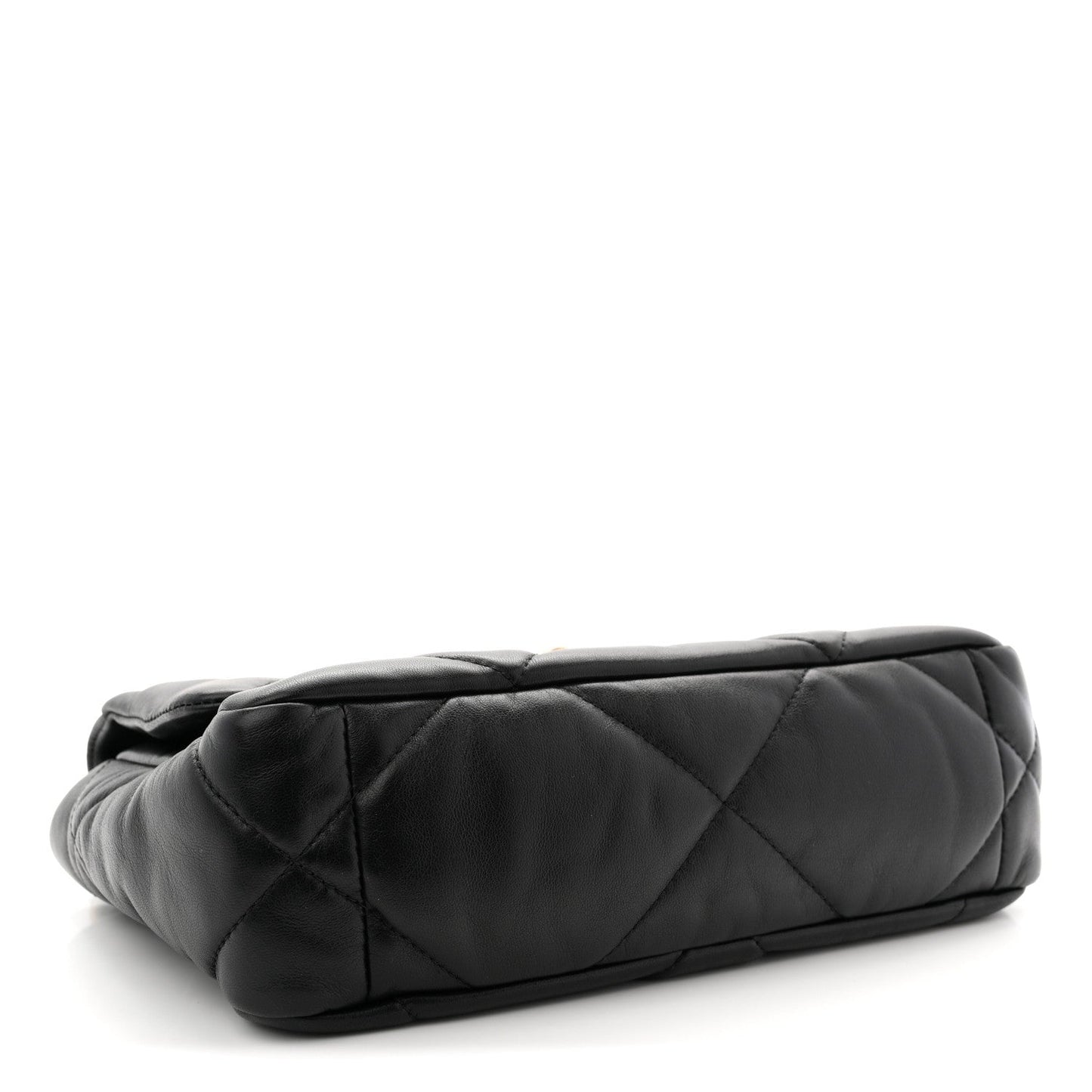 Lambskin Quilted Medium Chanel 19 Flap Black