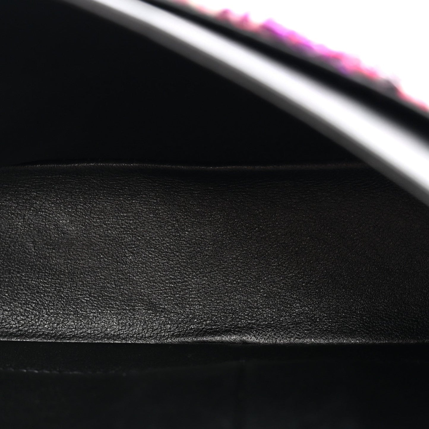 Tweed Quilted Medium Double Flap Pink Black