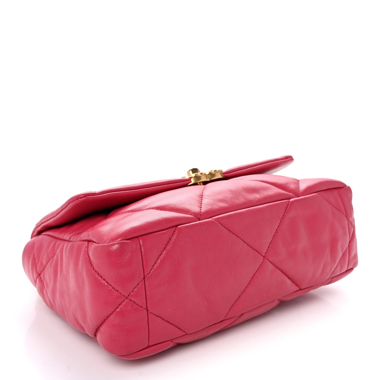 Goatskin Quilted Medium Chanel 19 Flap Pink