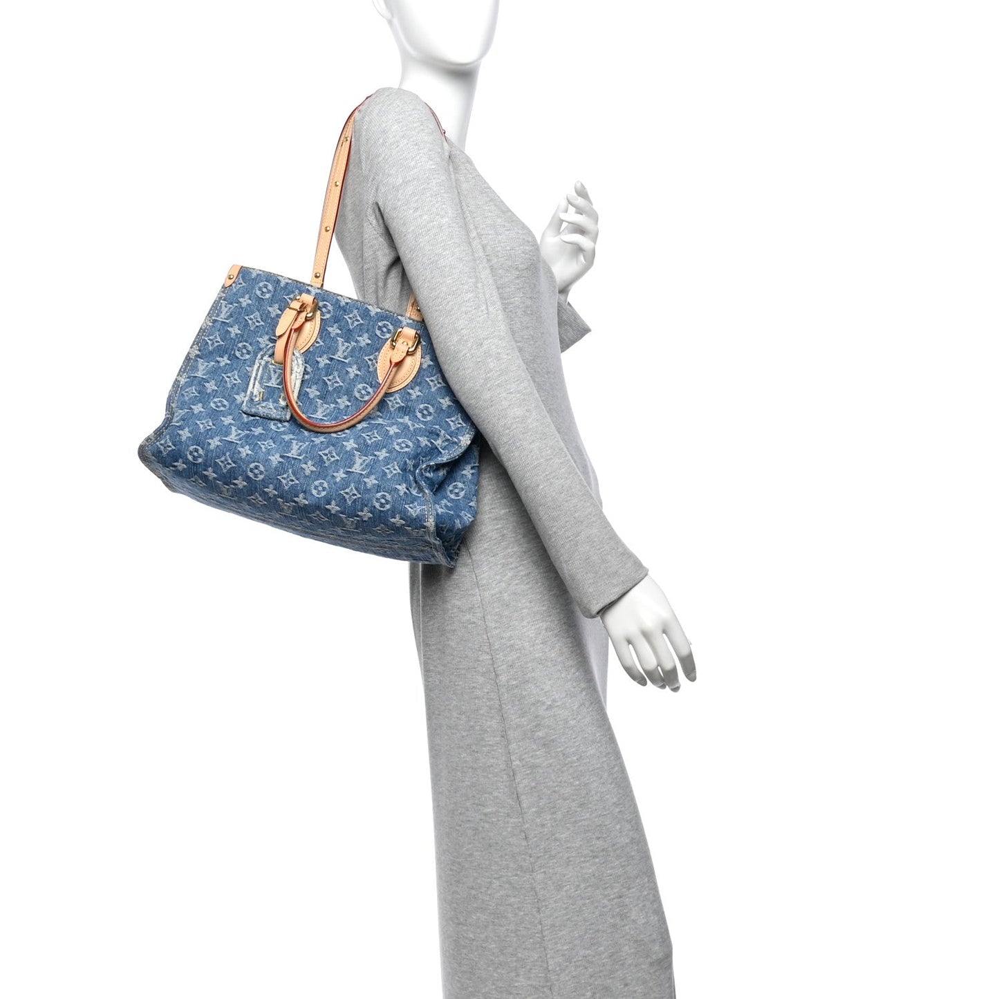 Monogram Denim Onthego MM Blue