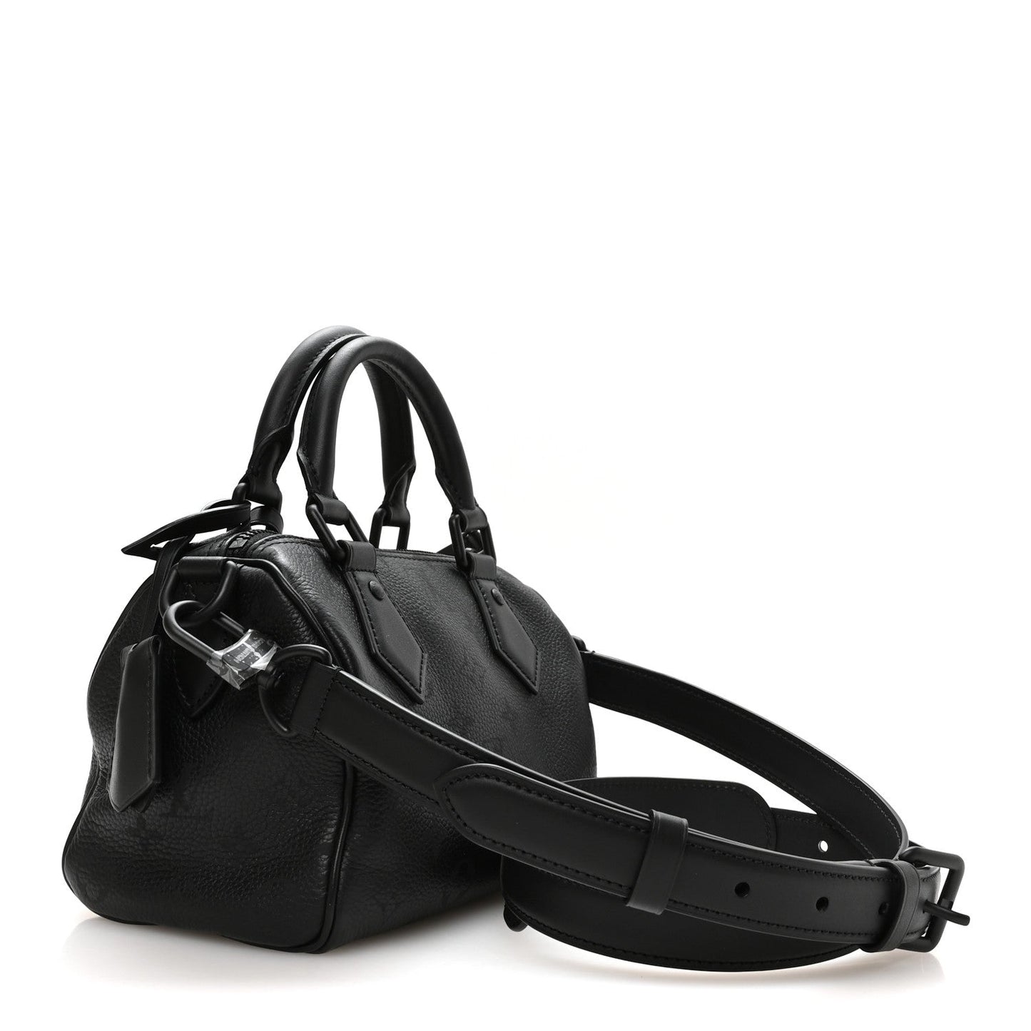 Calfskin Monogram Speedy P9 Bandouliere 20 Ultra Black
