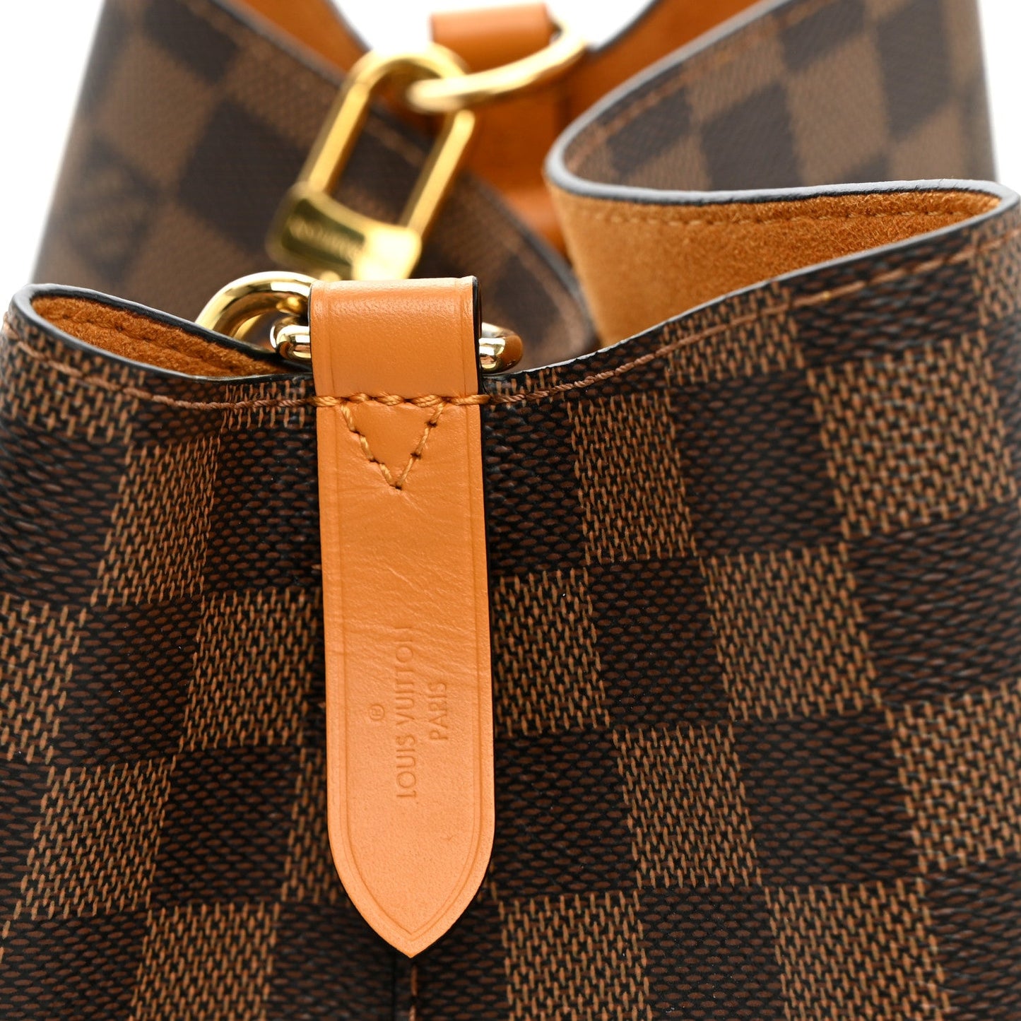 Damier Ebene Neonoe MM Safran
