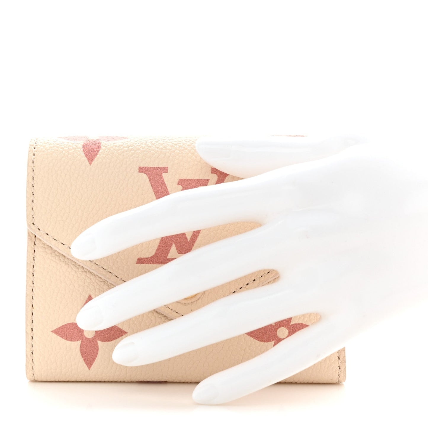 Empreinte Monogram Giant Victorine Wallet Creme Bois De Rose