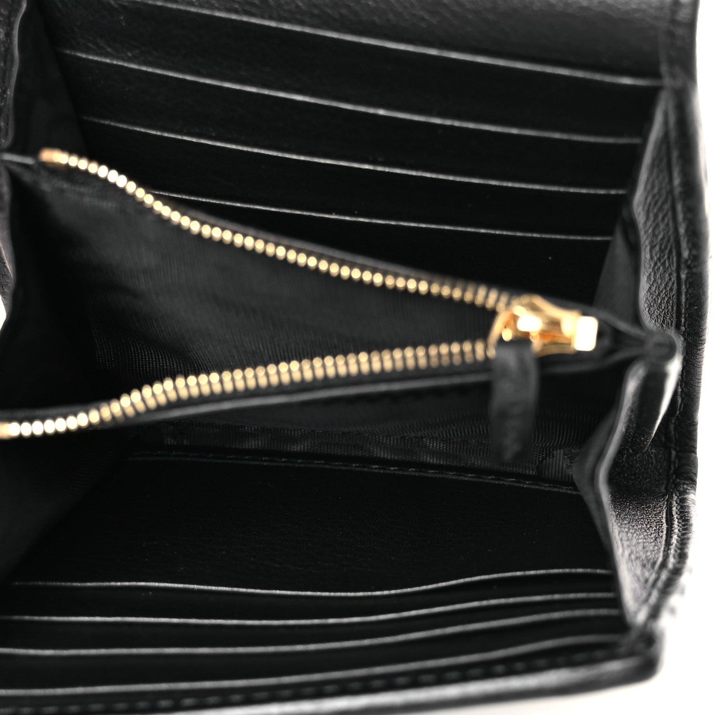 Roxy Calfskin Medium Blondie Chain Wallet Black
