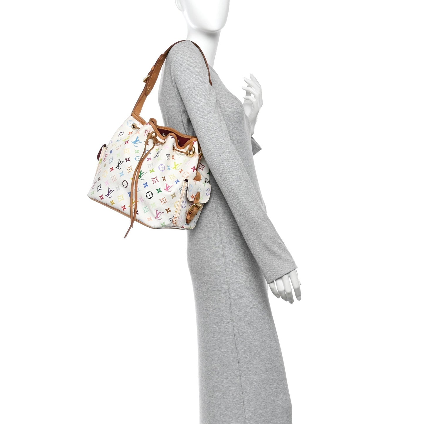 Monogram Multicolor Petit Noe White