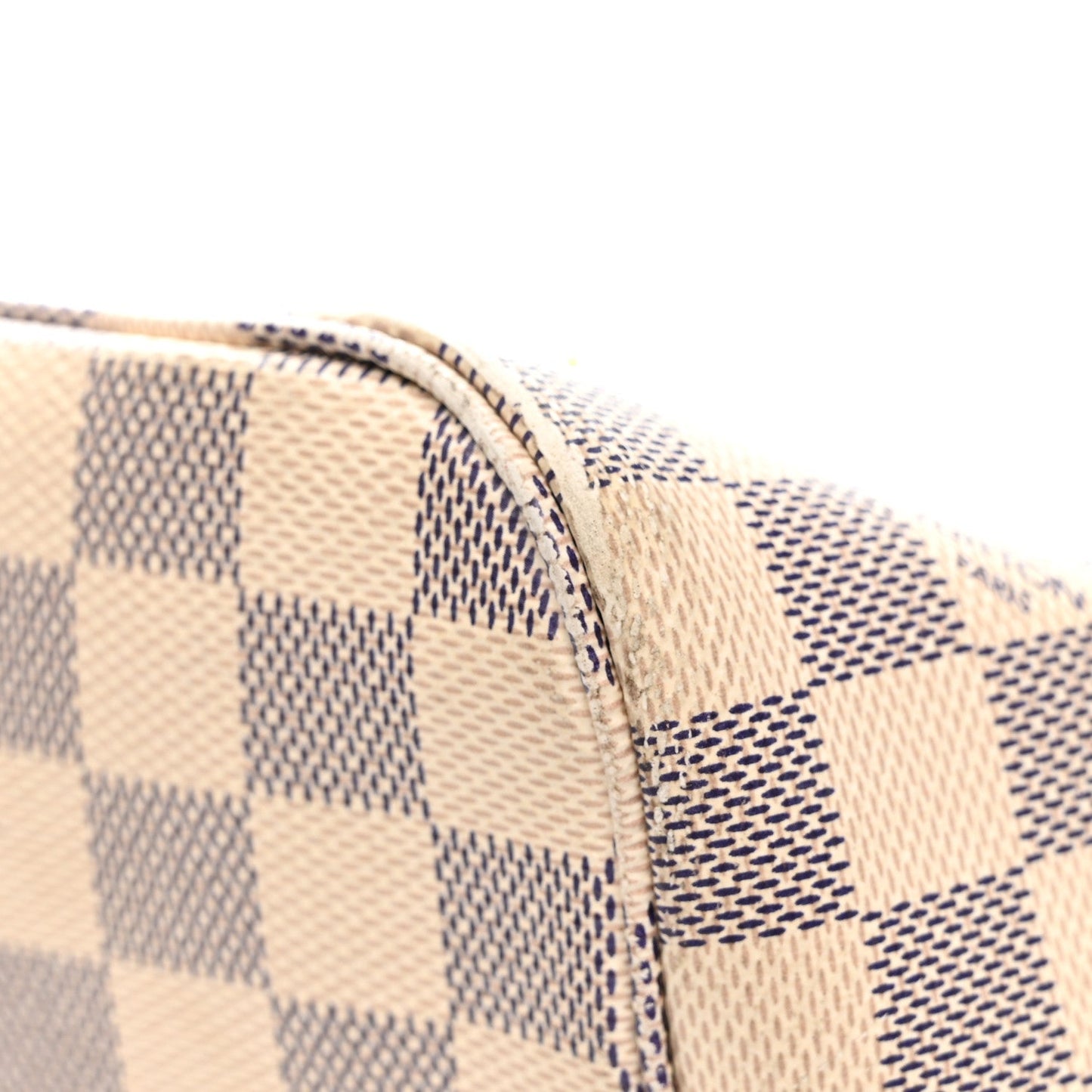 Damier Azur Braided Neverfull MM Orange