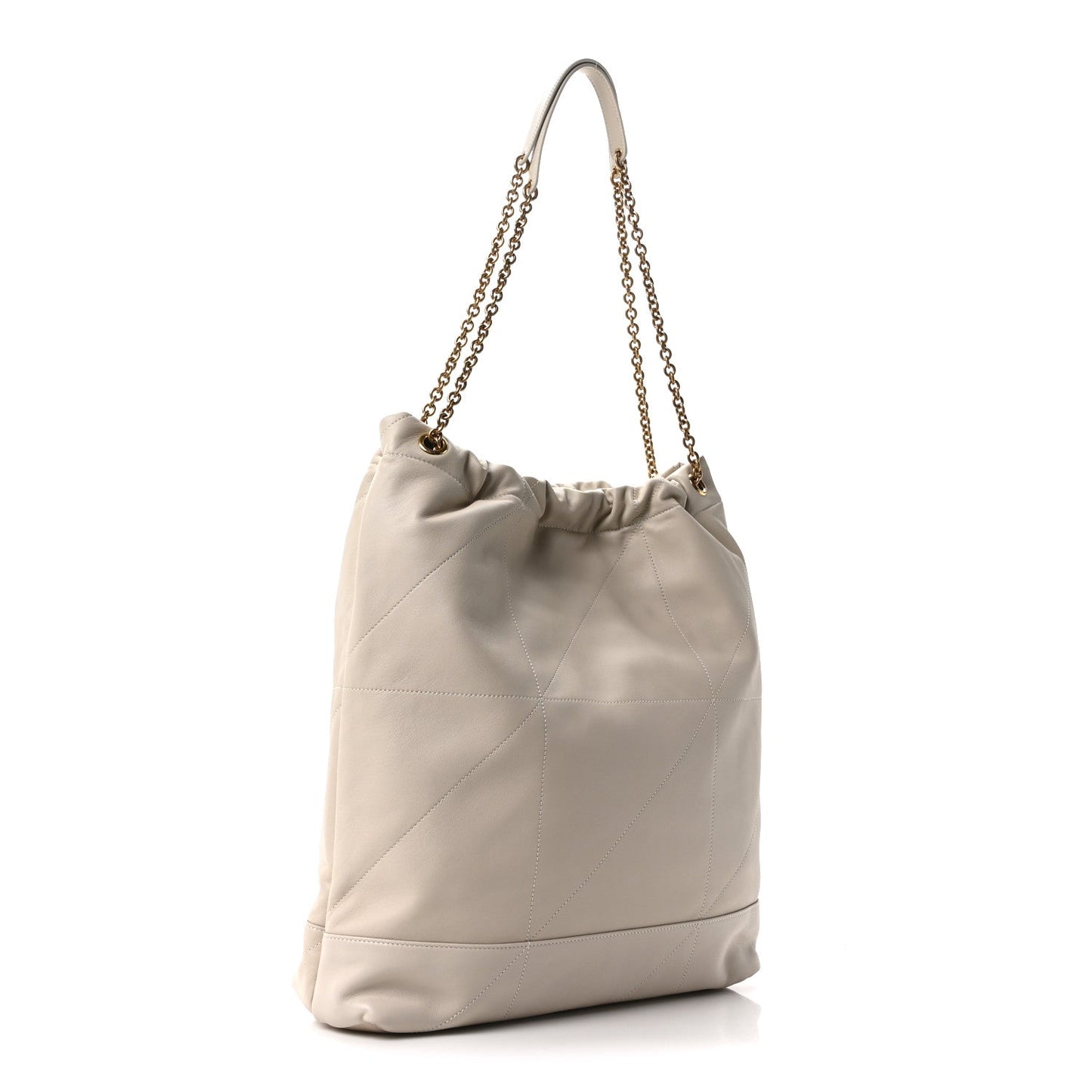 Lambskin Matelasse Large Jamie Pochon Crema Soft