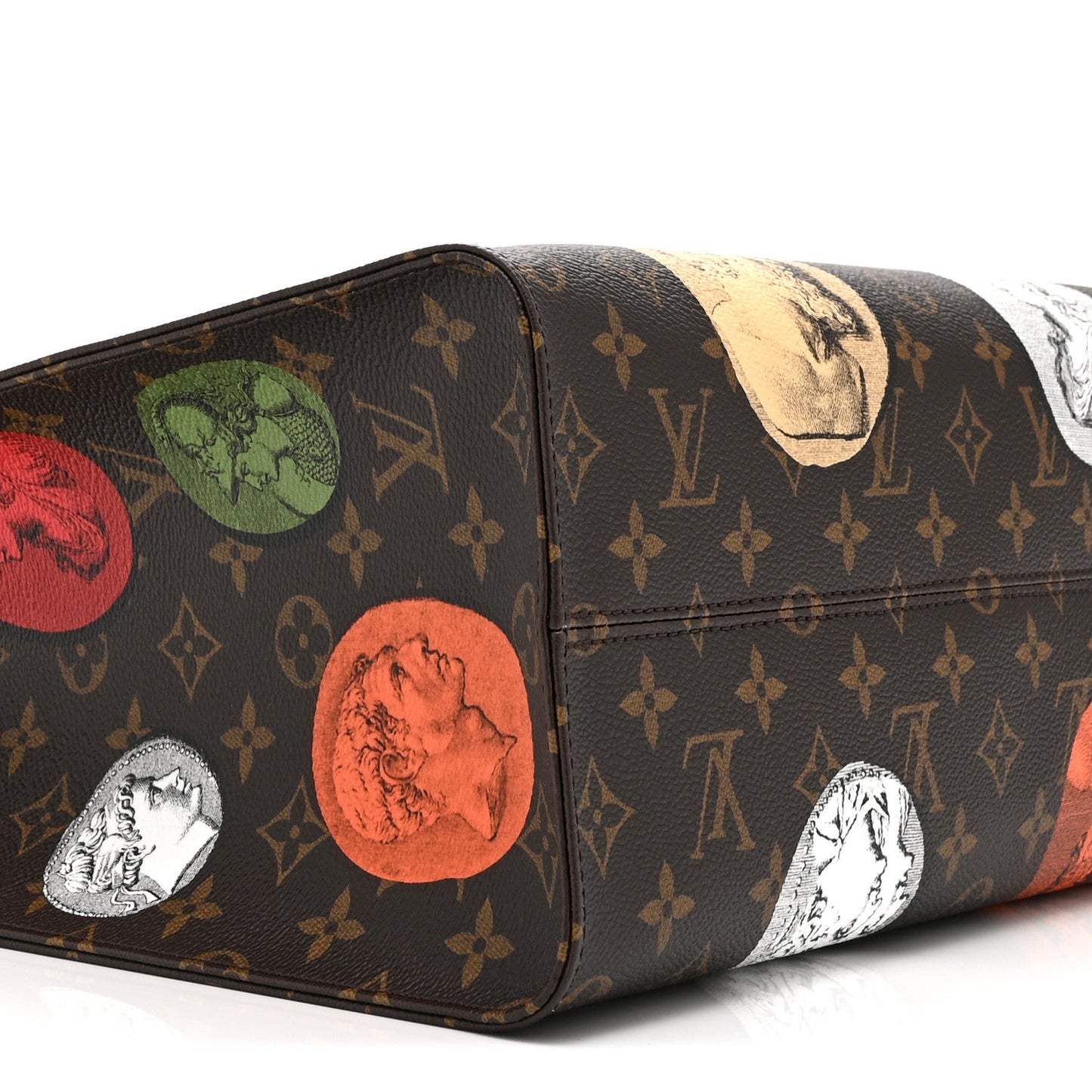 X FORNASETTI Monogram Cameo Onthego MM