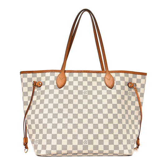 Damier Azur Neo Neverfull MM Rose Ballerine