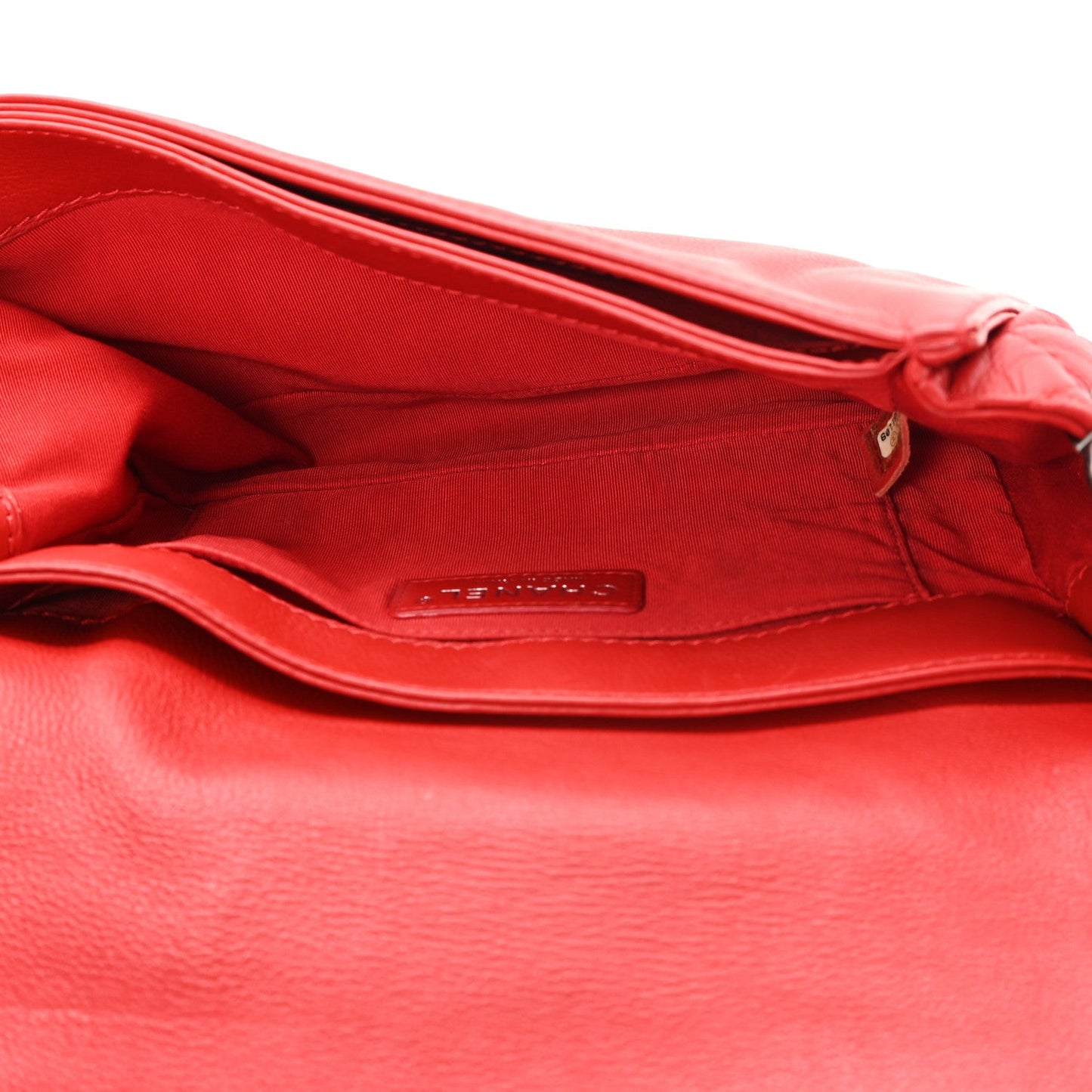 Calfskin Medium Boy Reverso Flap Red