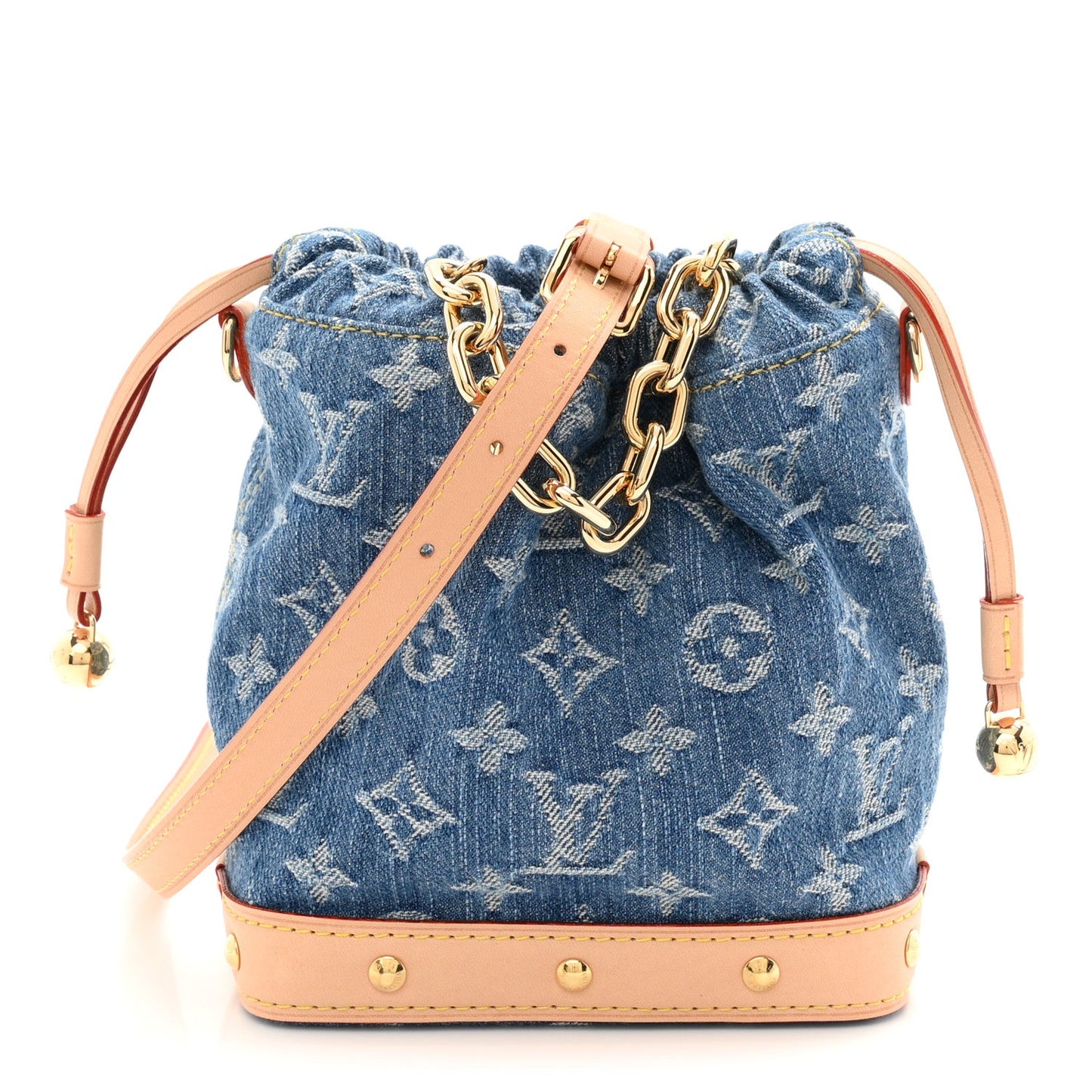 Monogram Denim Nano Noe Blue