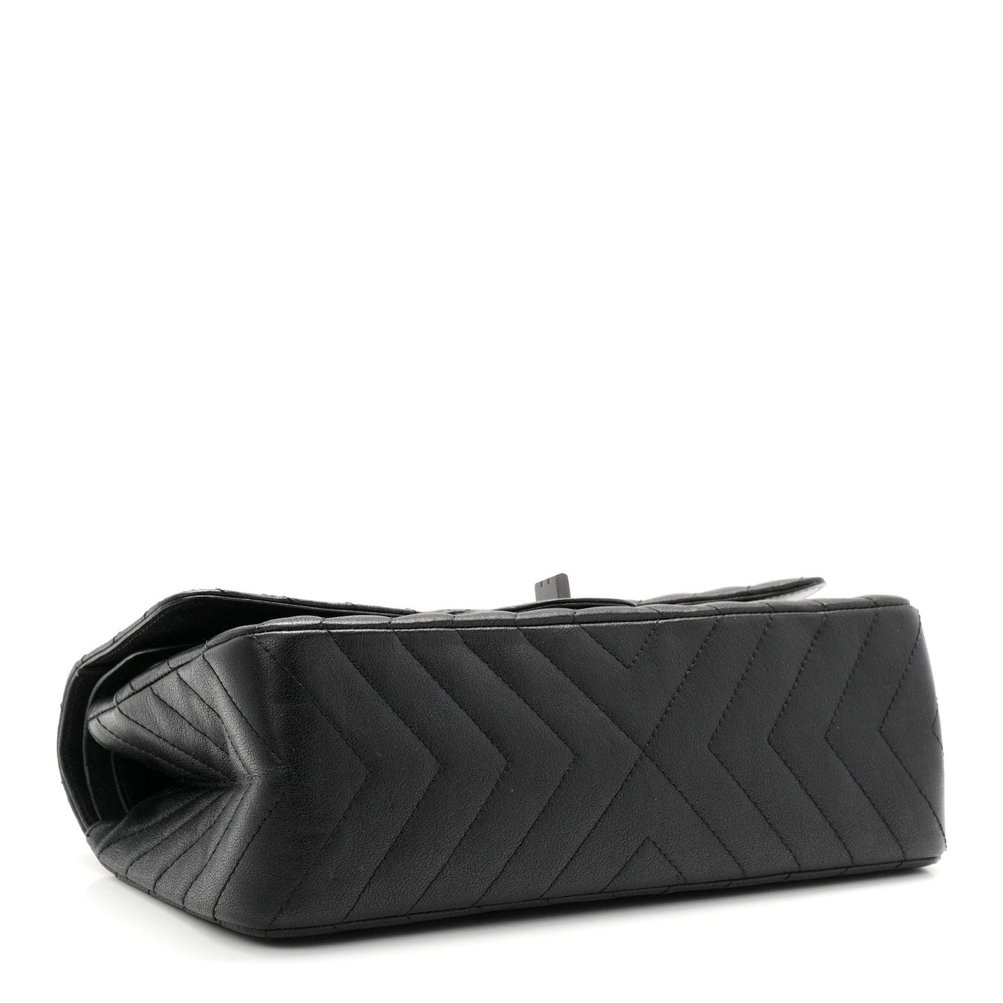 Sheepskin Chevron Quilted 2.55 Reissue 225 Double Flap So Black