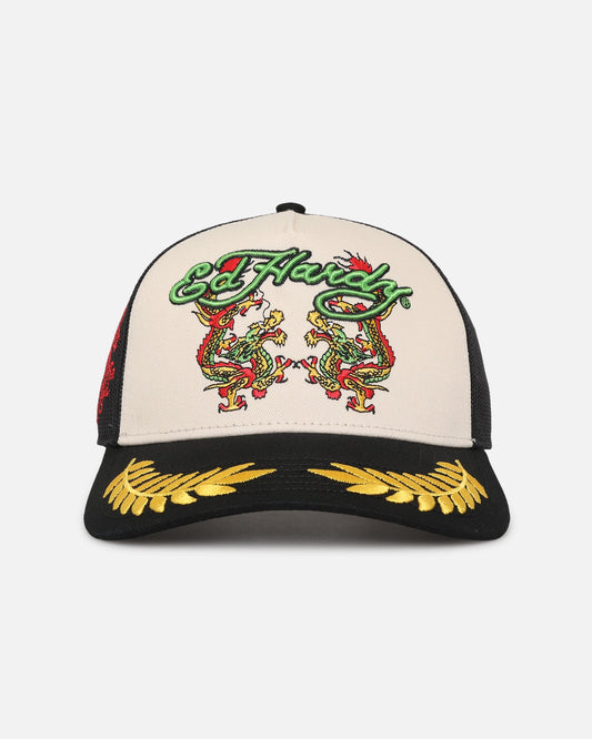 Ed Hardy Trucker Snapback Black/White
