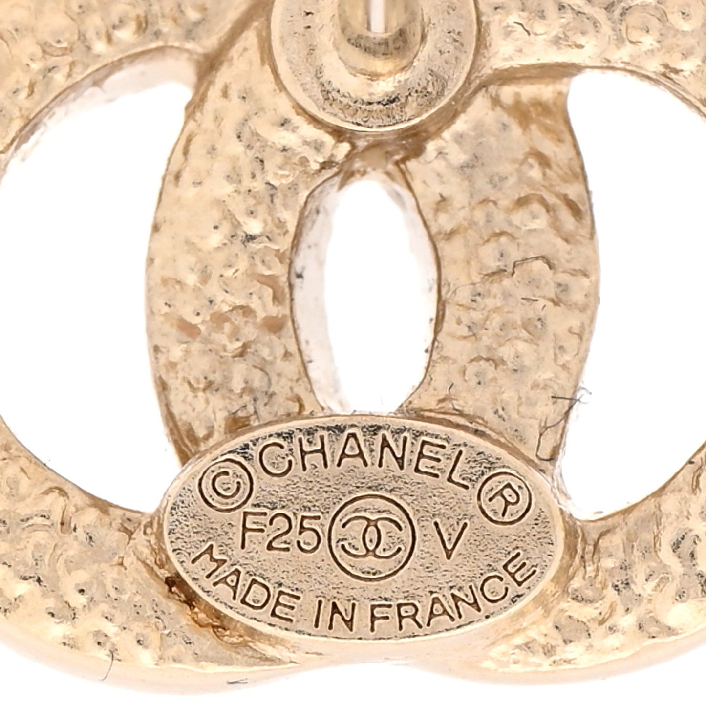 Crystal CC Earrings Gold