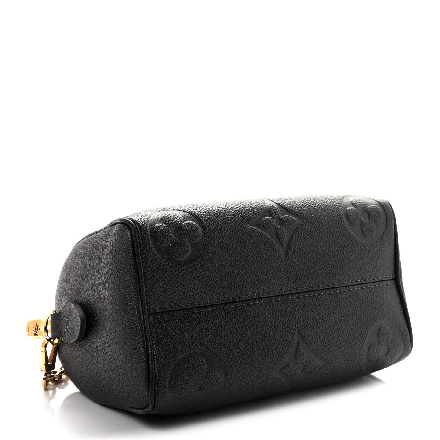 Shimmery Empreinte Monogram Giant Speedy Bandouliere 20  Gun Metal