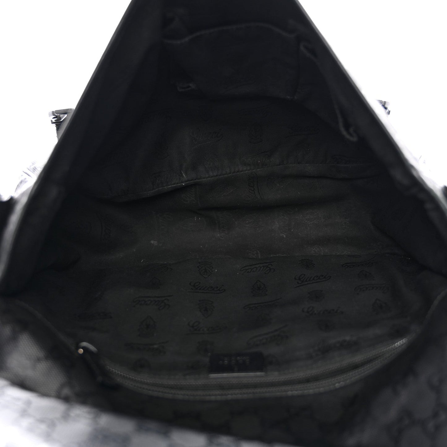 Imprime Monogram Medium Double Buckle Flap Messenger Bag Black
