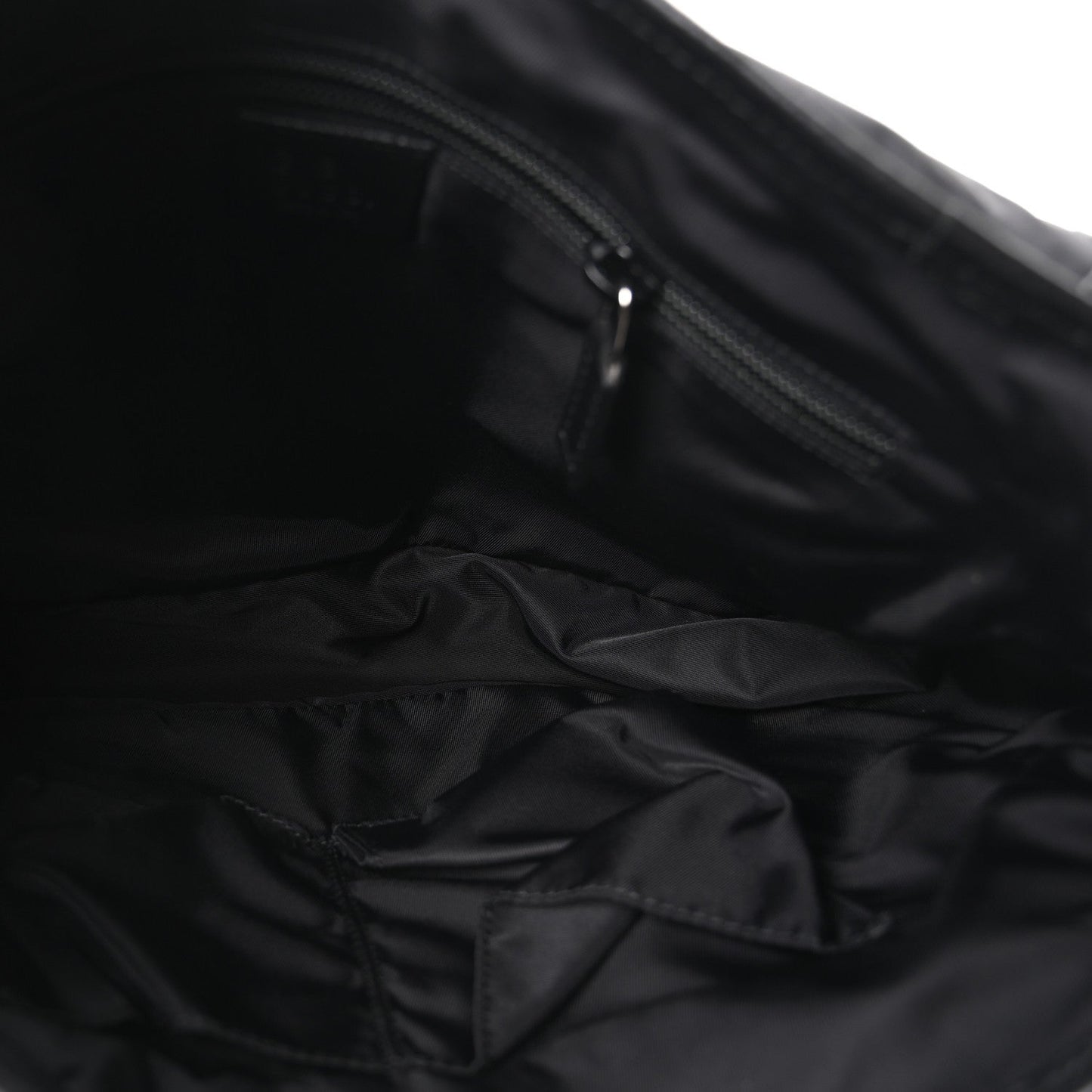 Nylon Monogram Double Buckle Flap Messenger Bag Black