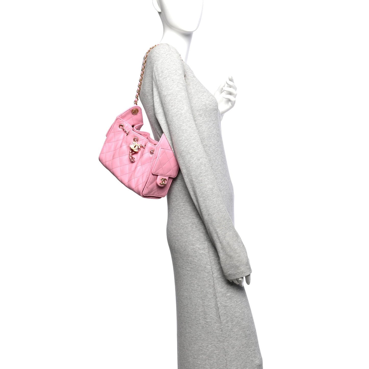 Caviar Quilted Mini Chanel 25 Handbag Pink